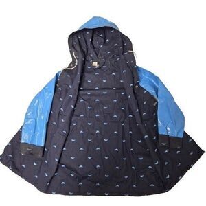 Kidcore Vintage Blue Classic Rain Coat 14 Ducks Gorpcore Heritage Cozy Outdoor